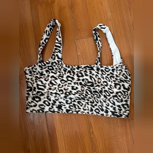 DYI Leopard sports bra in Brown
